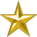 Gold game play achievement of a star
